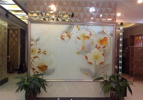 广州艺术玻璃背景墙